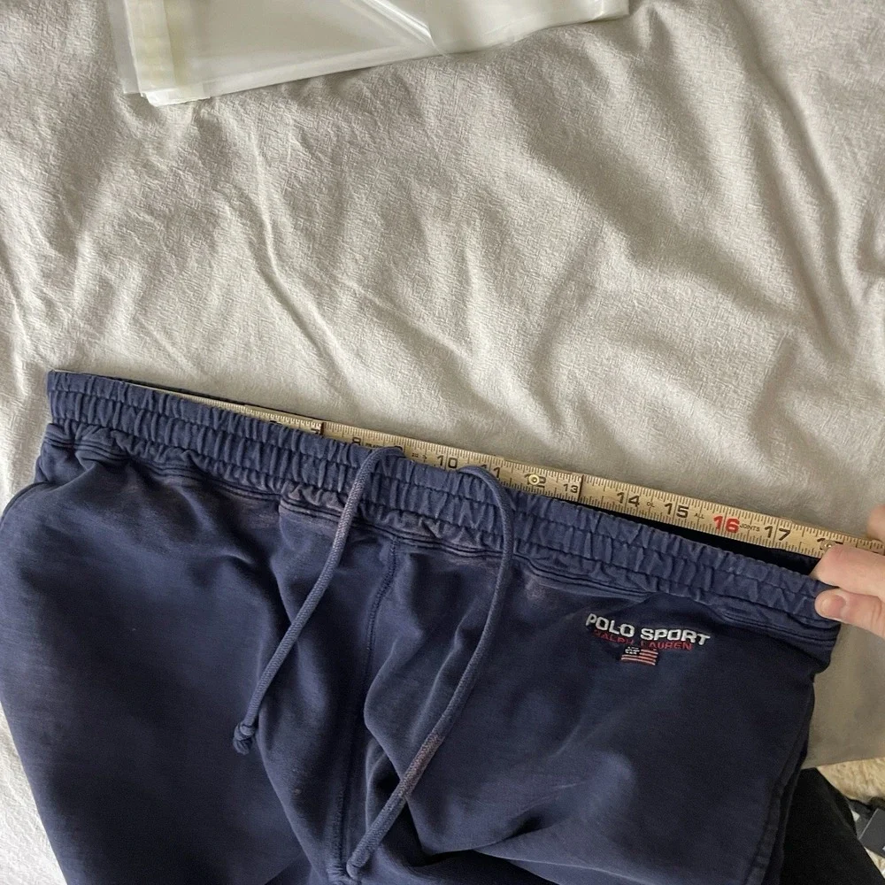 Vtg Polo Ralph Lauren Sport Sweatpants Mens Medium HEAVYWEIGHT Cotton Drawstring